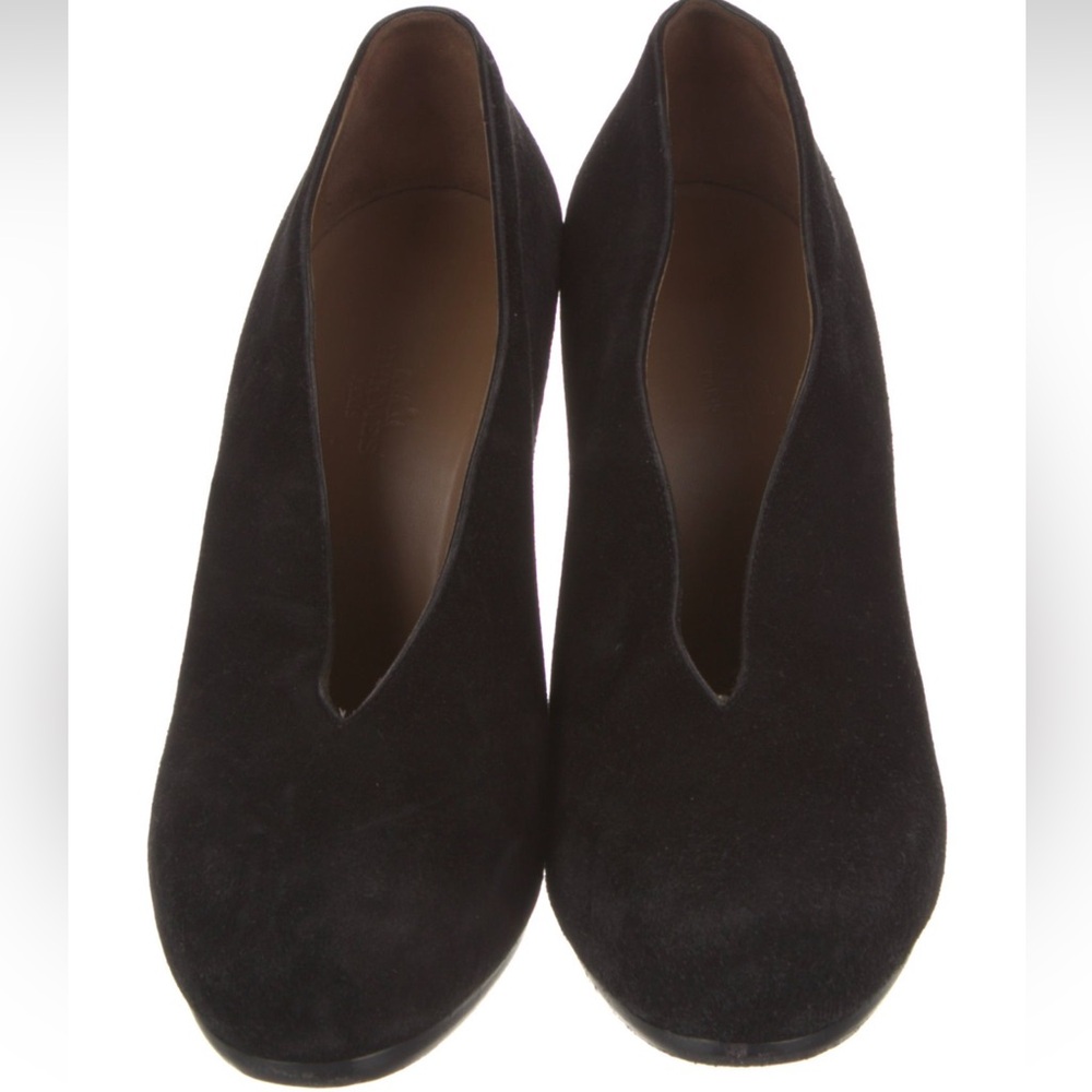 🔥HERMES Black Suede Florida Pumps Size 39